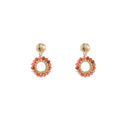 Go Dutch Label Oorknoppen Round Dangle Goud