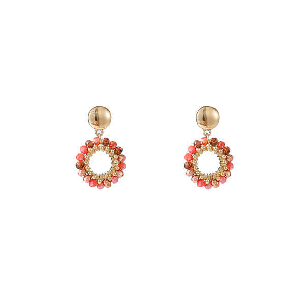 Go Dutch Label Oorknoppen Round Dangle Goud
