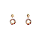Go Dutch Label Oorknoppen Round Dangle Goud