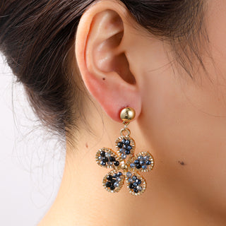 Go Dutch Label Oorknoppen Flower Dangle Goud