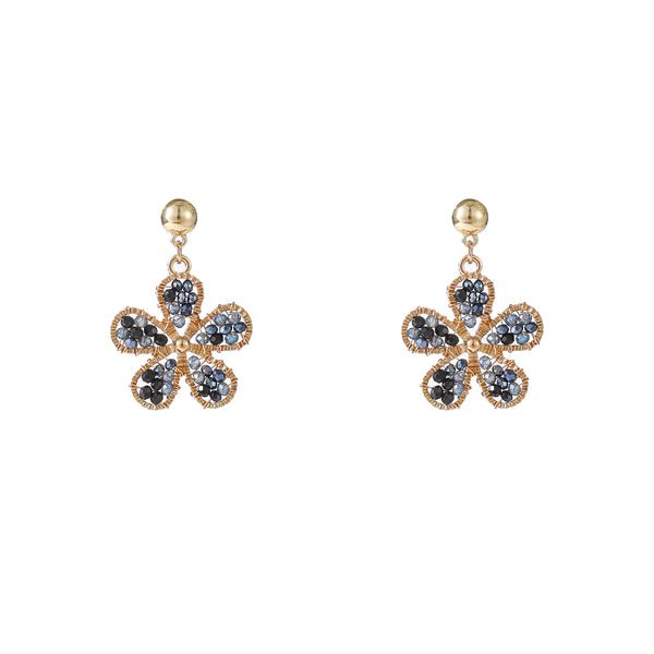 Go Dutch Label Oorknoppen Flower Dangle Goud