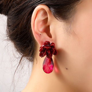 Go Dutch Label Oorknoppen Flower Stud Dangle Goud