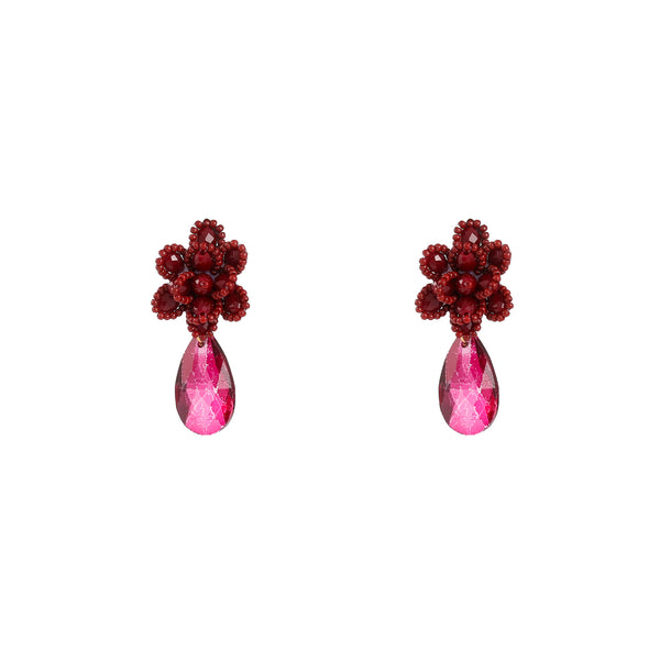 Go Dutch Label Oorknoppen Flower Stud Dangle Goud