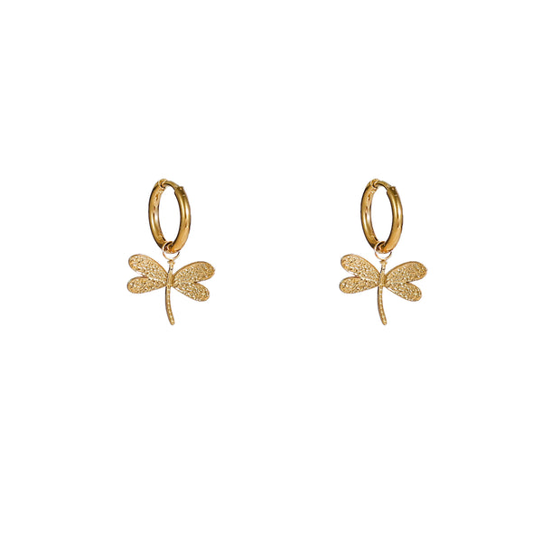 Go Dutch Label Oorhangers Dragonfly Hoop