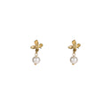 Go Dutch Label Oorknoppen Pearly Flower Stud
