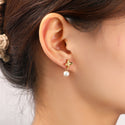 Go Dutch Label Oorknoppen Pearly Flower Stud