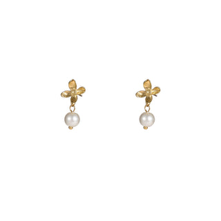 Go Dutch Label Oorknoppen Pearly Flower Stud