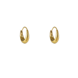 Go Dutch Label Oorringen Small Striped Drop Creole