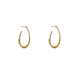 Go Dutch Label Oorknoppen Thin Oval Hoop