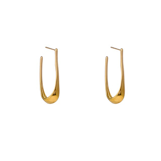 Go Dutch Label Oorknoppen Long Oval Hoop