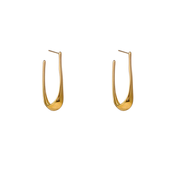 Go Dutch Label Oorknoppen Long Oval Hoop