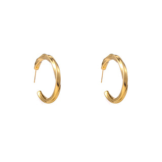 Go Dutch Label Oorknoppen Twisted Hollow Hoop - 30mm
