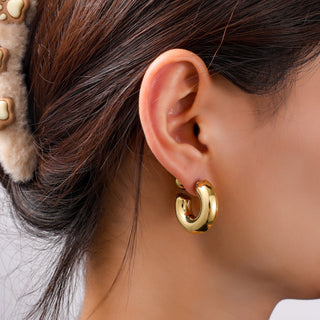 Go Dutch Label Oorknoppen Small Double Dot Hoop