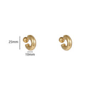 Go Dutch Label Oorknoppen Small Double Dot Hoop