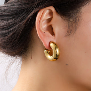 Go Dutch Label Oorknoppen Big Double Dot Hoop