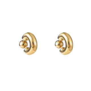 Go Dutch Label Oorknoppen Big Double Dot Hoop