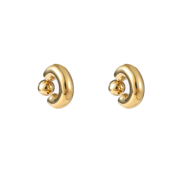 Go Dutch Label Oorknoppen Big Double Dot Hoop