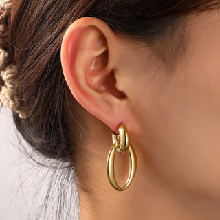 Go Dutch Label Oorknoppen Open Oval Hoop