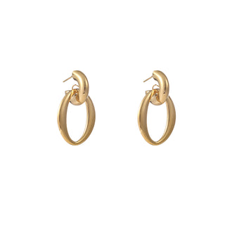 Go Dutch Label Oorknoppen Open Oval Hoop