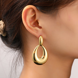Go Dutch Label Oorknoppen Big Oval Dangle