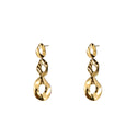 Go Dutch Label Oorknoppen Hammered Oval Dangle