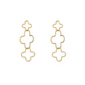 Go Dutch Label Oorknoppen Open Clover Dangle