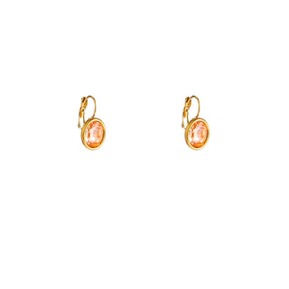 Kopen peach Go Dutch Label Oorhangers French Hook Oval