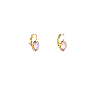 Kopen lilac Go Dutch Label Oorhangers French Hook Oval