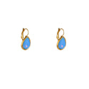 Go Dutch Label Oorhangers French Hook - Big Drop Stone