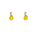 Go Dutch Label Oorhangers French Hook - Big Drop Stone