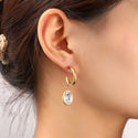 Go Dutch Label Oorknoppen Stone Hoop
