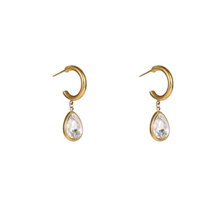 Go Dutch Label Oorknoppen Stone Hoop