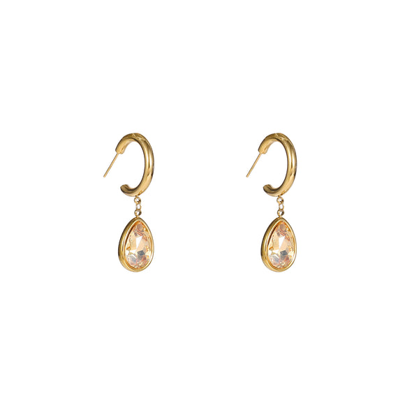 Go Dutch Label Oorknoppen Stone Hoop