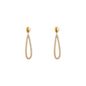 Go Dutch Label Oorknoppen Shiny Oval Dangle