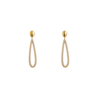Go Dutch Label Oorknoppen Shiny Oval Dangle