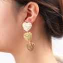 Go Dutch Label Oorknoppen 3 Hearts Stud