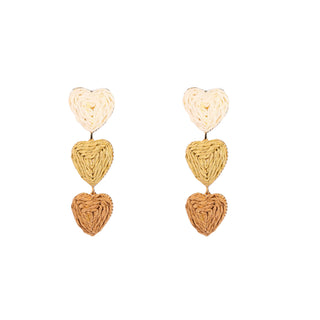 Go Dutch Label Oorknoppen 3 Hearts Stud