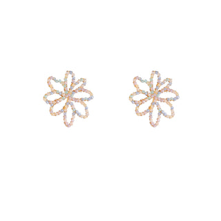 Kopen sky-blue Go Dutch Label Oorknoppen Big Flower Stud