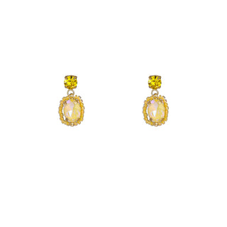 Kopen butter-yellow Go Dutch Label Oorknoppen Spring Stone Studs