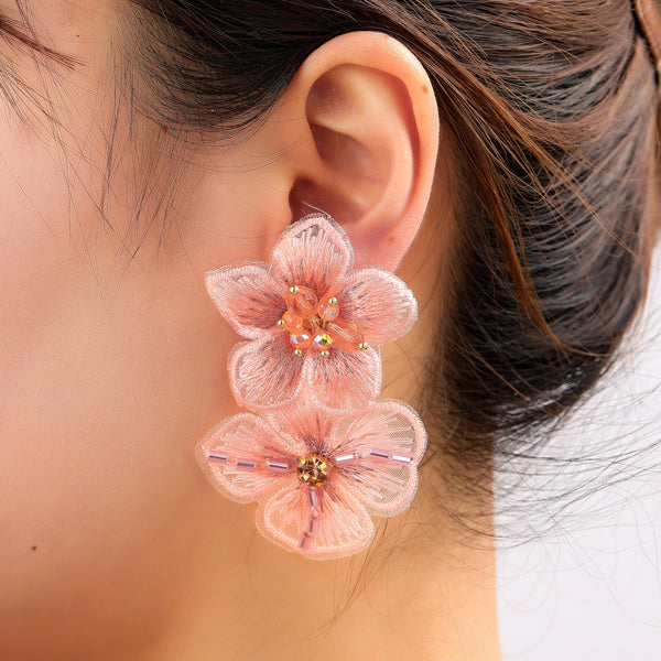 Go Dutch Label Oorknoppen Double Flower Stud