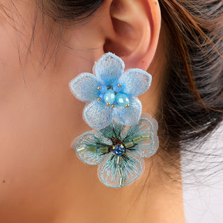 Go Dutch Label Oorknoppen Double Flower Stud