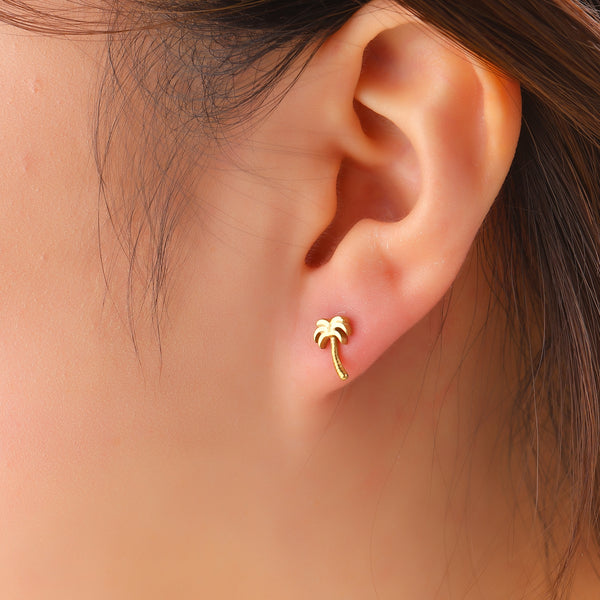 Go Dutch Label Oorknoppen Palmtree Stud