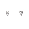Go Dutch Label Oorknoppen Hammered Heart Stud