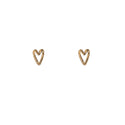 Go Dutch Label Oorknoppen Hammered Heart Stud
