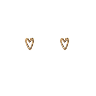 Go Dutch Label Oorknoppen Hammered Heart Stud