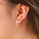 Go Dutch Label Oorknoppen Pearly Cherry Stud