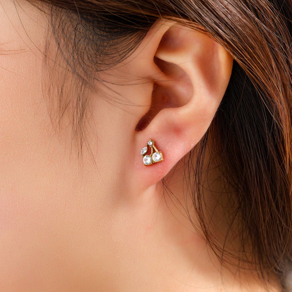 Go Dutch Label Oorknoppen Cherry Stones Stud