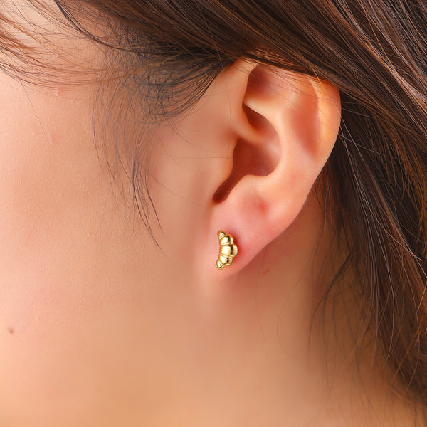 Go Dutch Label Oorknoppen Croissant Stud
