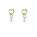 Go Dutch Label Oorhangers Double Pearl Hoop
