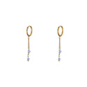 Go Dutch Label Oorhangers Double Dangle Stone Hoop